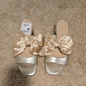 Jack Rogers Gold Bow‎ Sandals